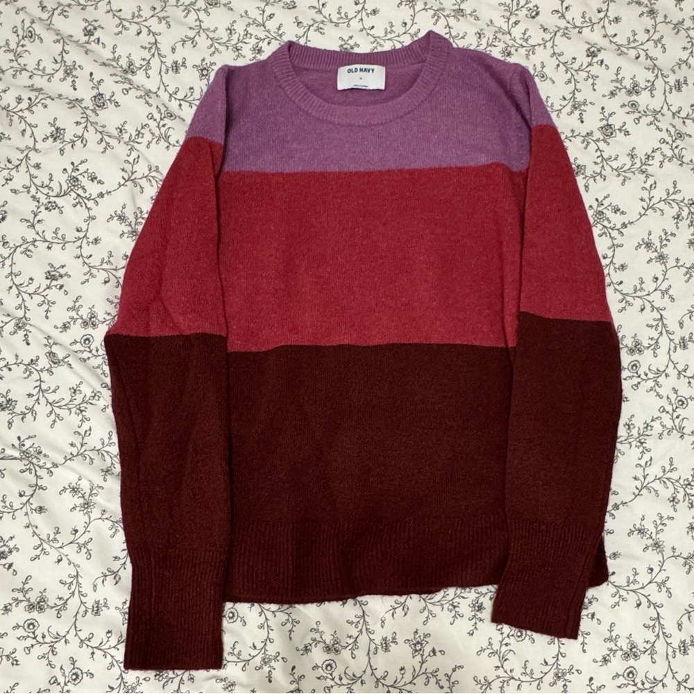 Old Navy tri colored sweater